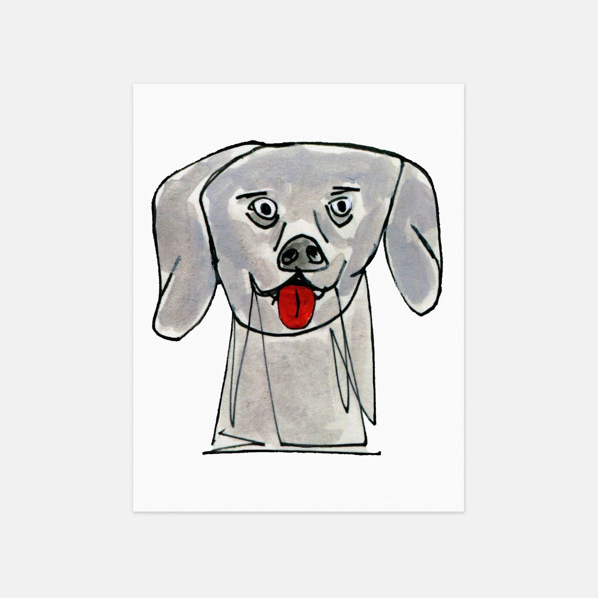 DOG POSTCARD SET BY BEN LENOVITZ (SET OF 10) (4.5"X5.5")