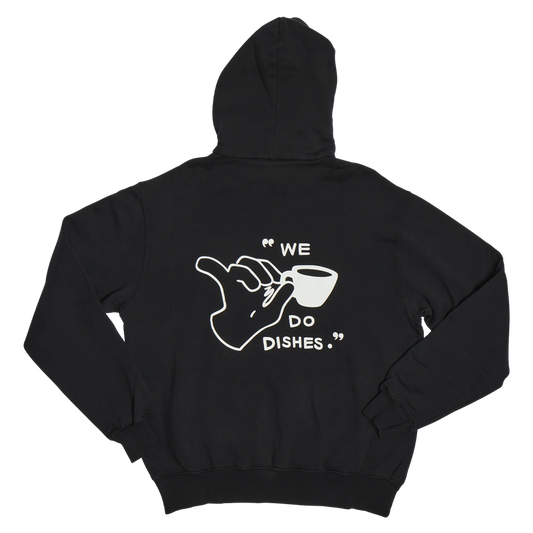 HOODIE - WE DO DISHES - BLACK - L