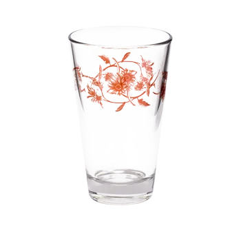 VINTAGE FLOWER JUICE GLASS (12.25OZ)