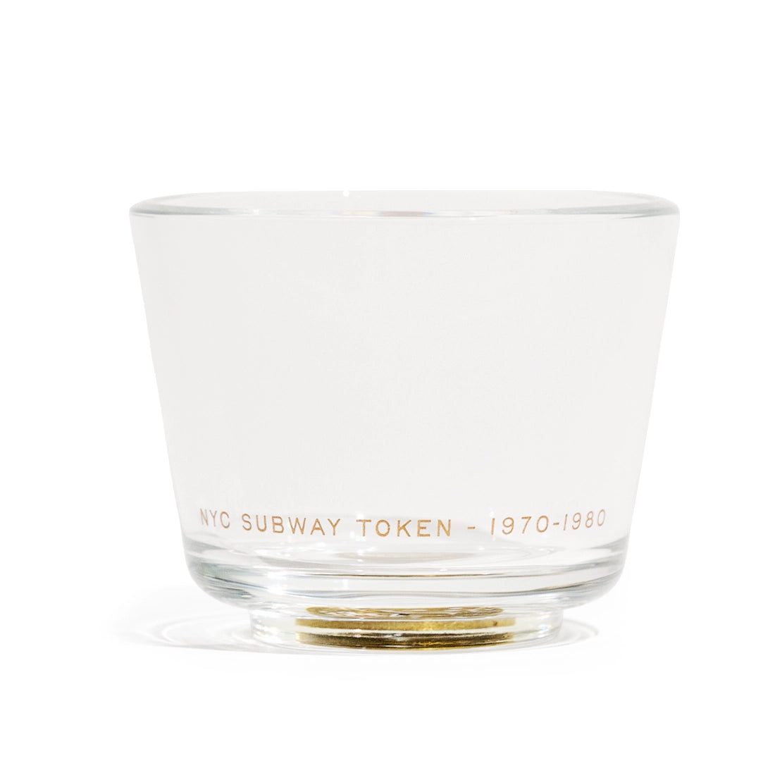 MTA - NYC SUBWAY TOKEN GLASS - Y TOKEN ('70-'80)