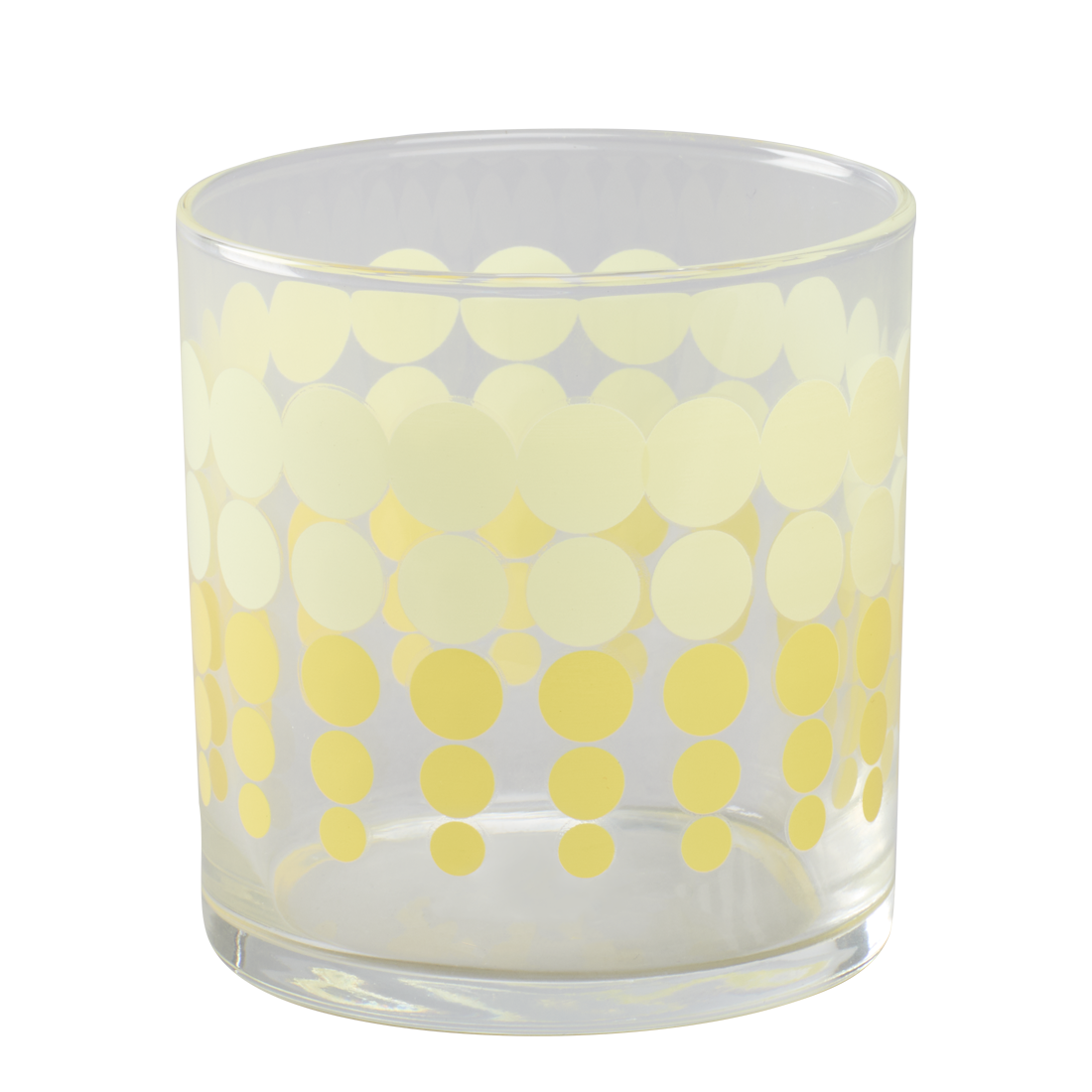 Novelty Glassware - Party Glasses - Yellow Dots (11.5oz)