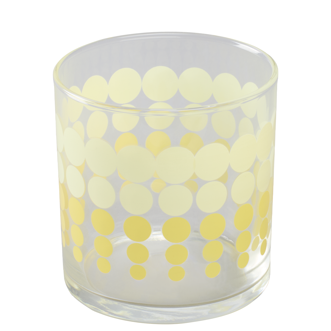 Novelty Glassware - Party Glasses - Yellow Dots (11.5oz)