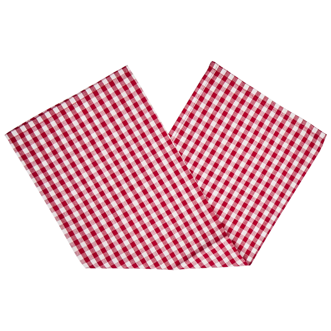 4PK GINGHAM NAPKINS - RED