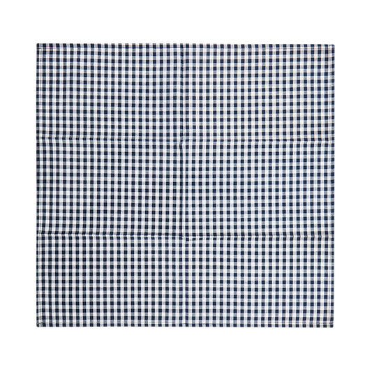 Black and white checkered fabric on a white background