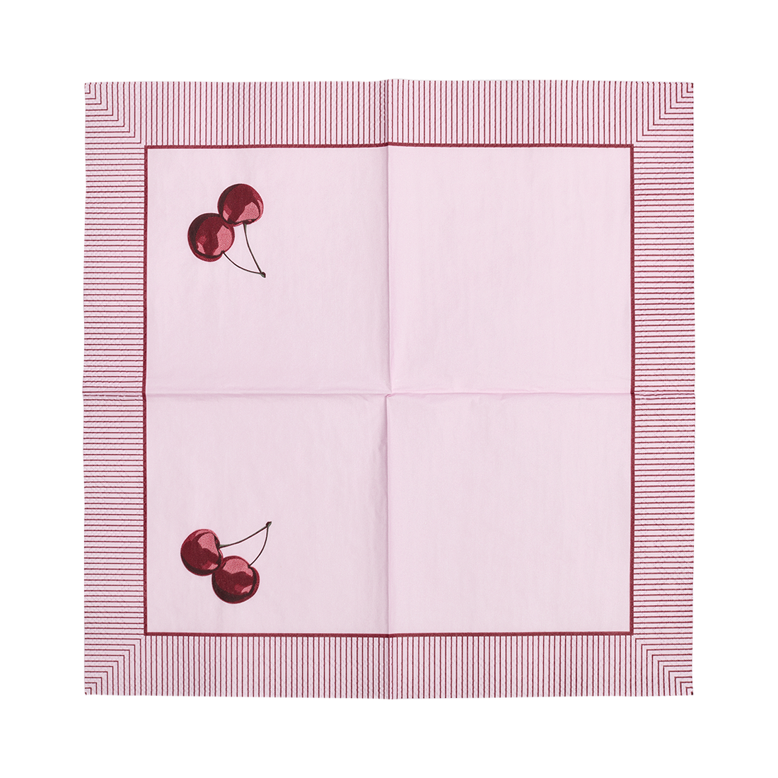 Cocktail Napkin Cherry with decorative entertaining inspired design, an easy way to elevate casual meals and coordinated table settings