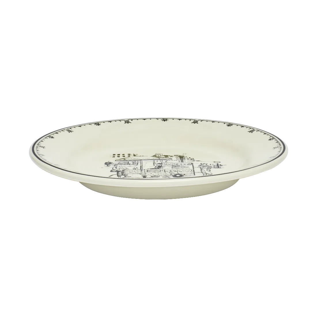 NYC TOILE - CART PLATE (8.25")