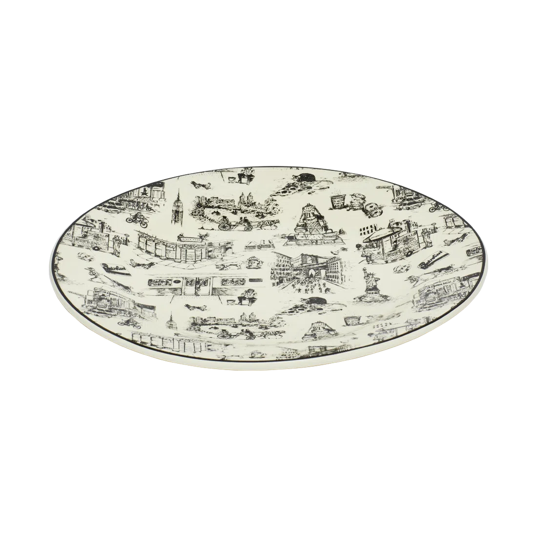 NYC TOILE - DINNER PLATE (10.25")
