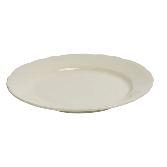 SCALLOPED WHITES - MAIN PLATE (10.62")