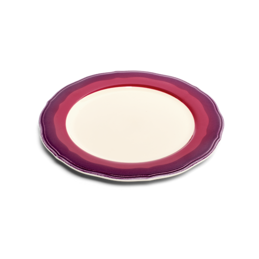 2-TONE SCALLOP - GARNET/BEET - SALAD PLATE (9")