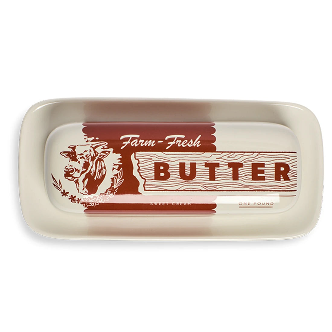 COW BUTTER DISH (7.8")