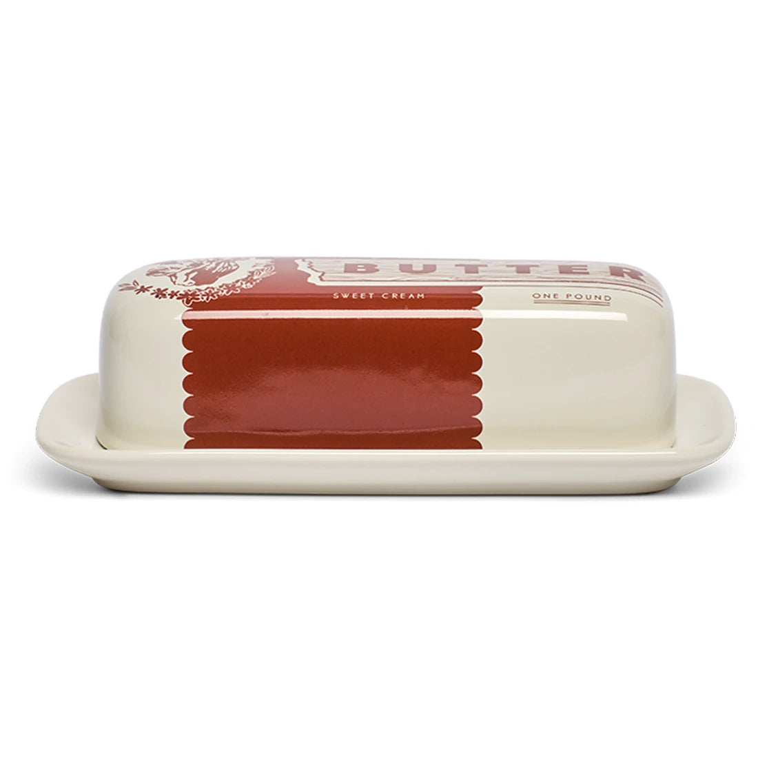 COW BUTTER DISH (7.8")