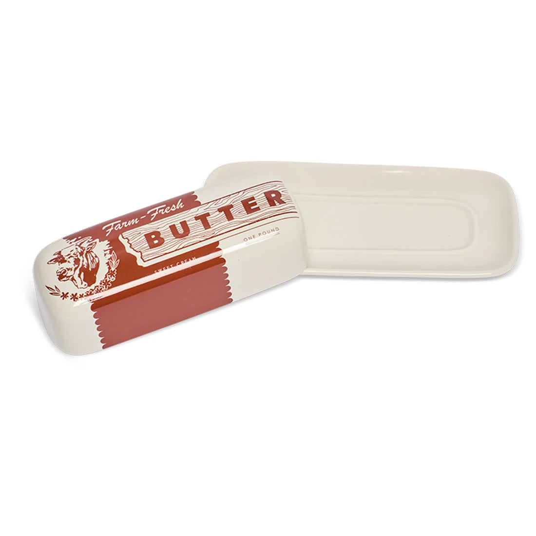 COW BUTTER DISH (7.8")