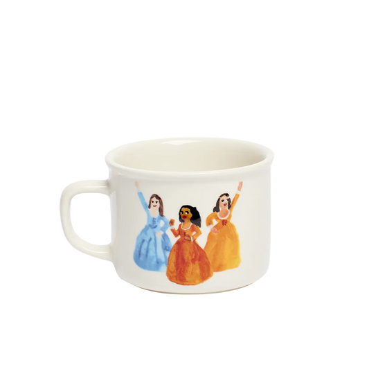 HAMILTON - SISTERS - NEVER SATISFIED MUG (7.7OZ)