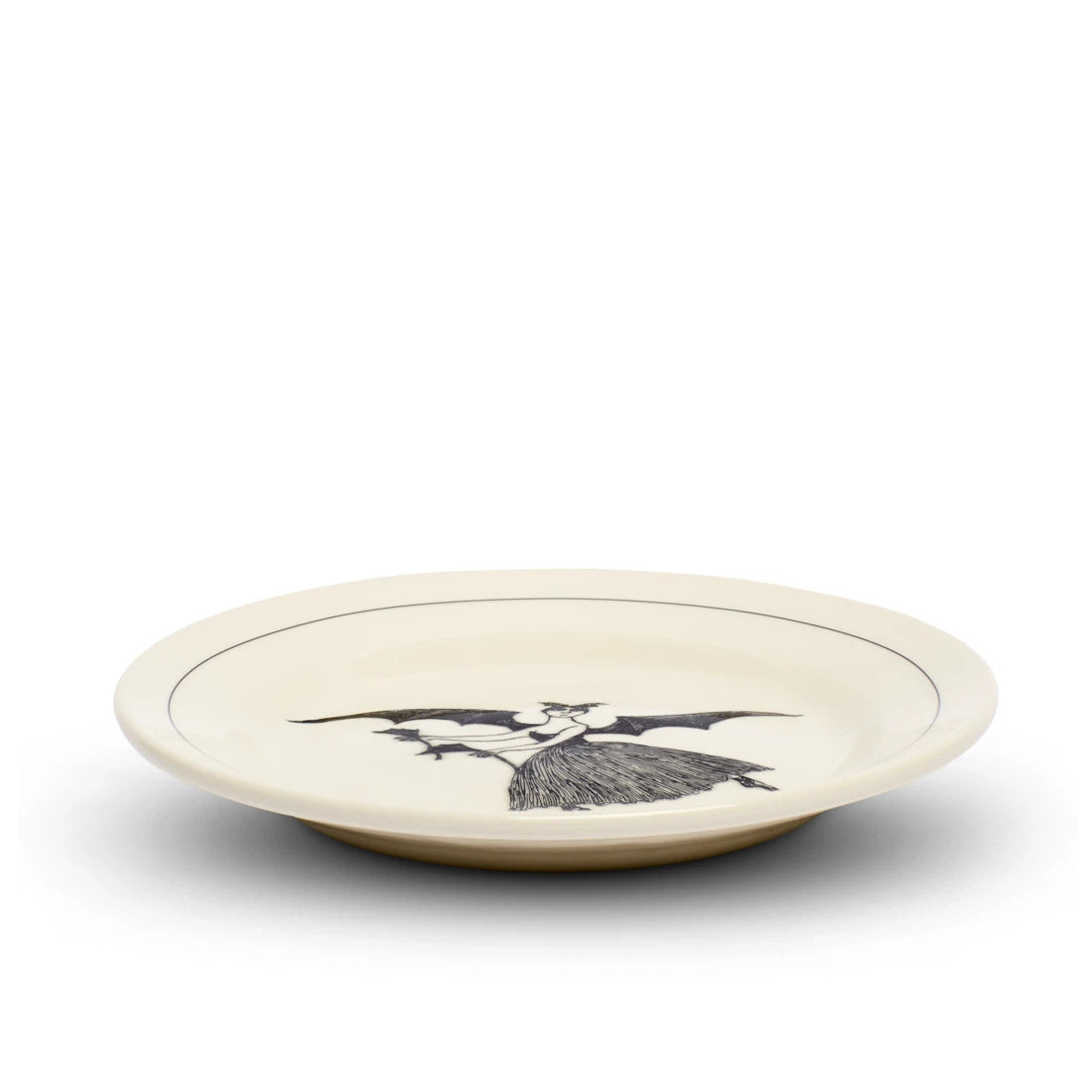 EDWARD GOREY - BAT GIRL PLATE (8.25")