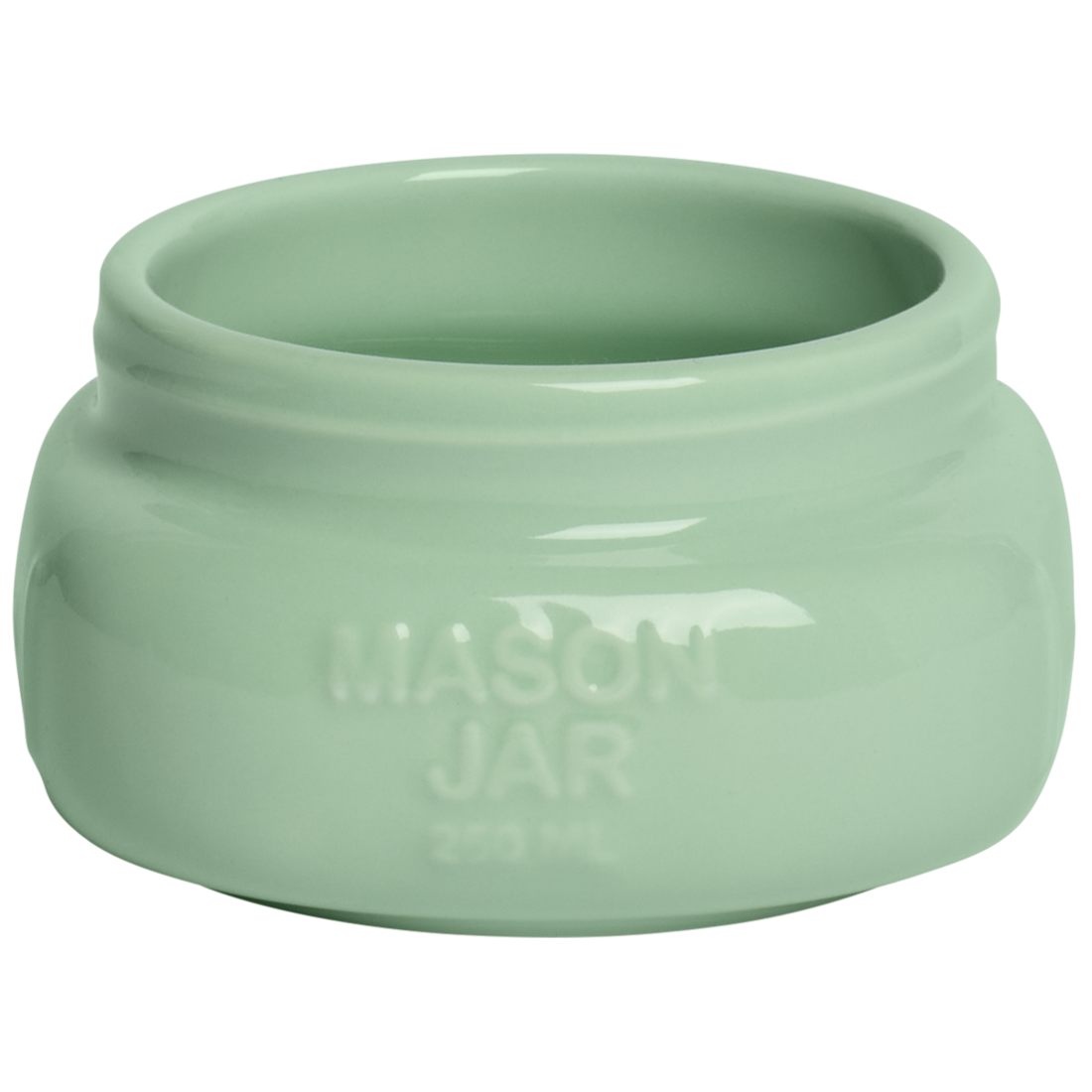 Farmers Market - Short/Wide Mason Jar - Mint (8oz)