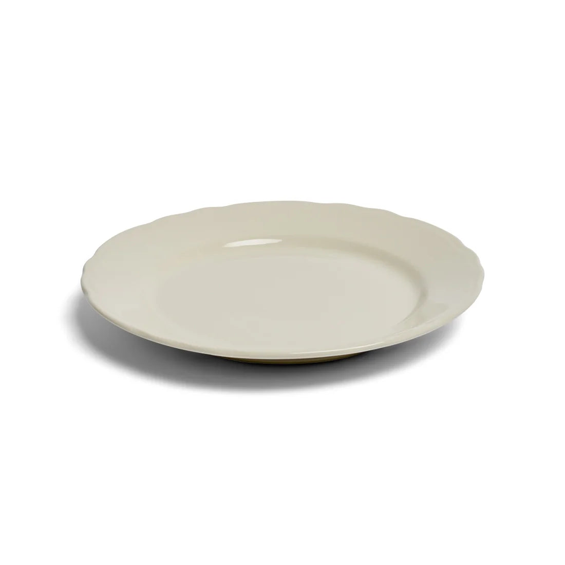 SCALLOPED WHITES - MAIN PLATE (10.62")