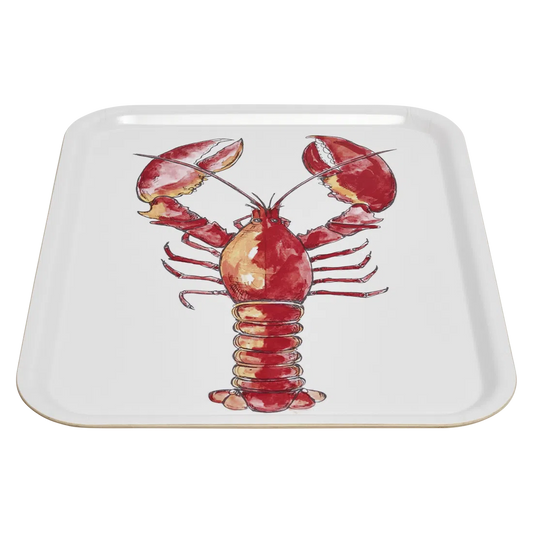 SHELLY LOBSTER TRAY (16.9"x13")