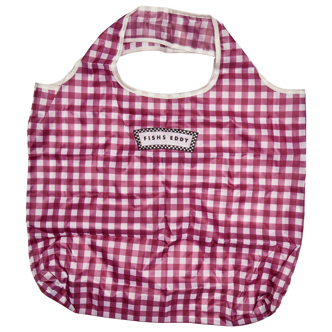 GINGHAM SHOPPER/POUCH - RED