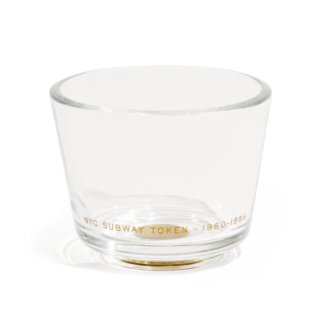 MTA - NYC SUBWAY TOKEN GLASS - SOLID BRASS ('80-'85)