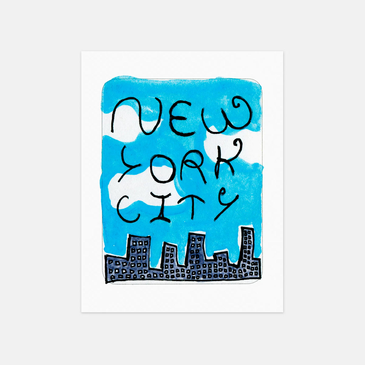 NYC POSTCARD SET BY BEN LENOVITZ (SET OF 10) (4.5"X5.5")