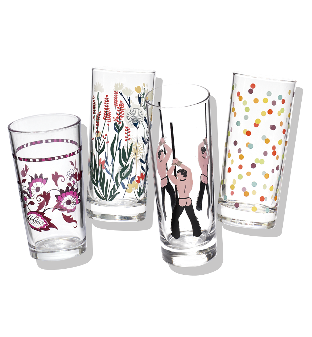 Everyday water and juice glasses