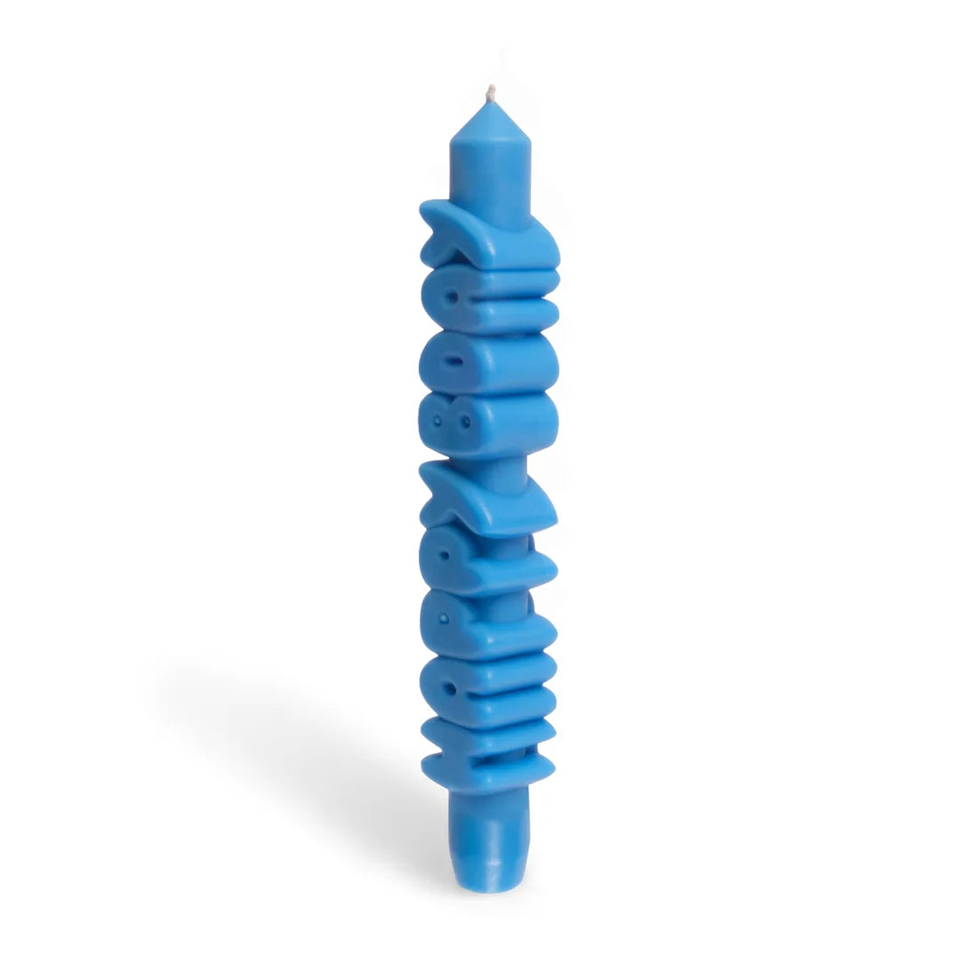 CANDLEHAND TAPER CANDLE - HAPPY BDAY: BLUE