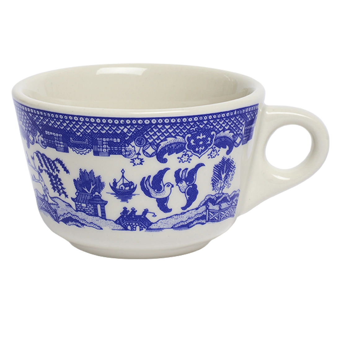 BLUE WILLOW COFFEE CUP (6.4OZ)