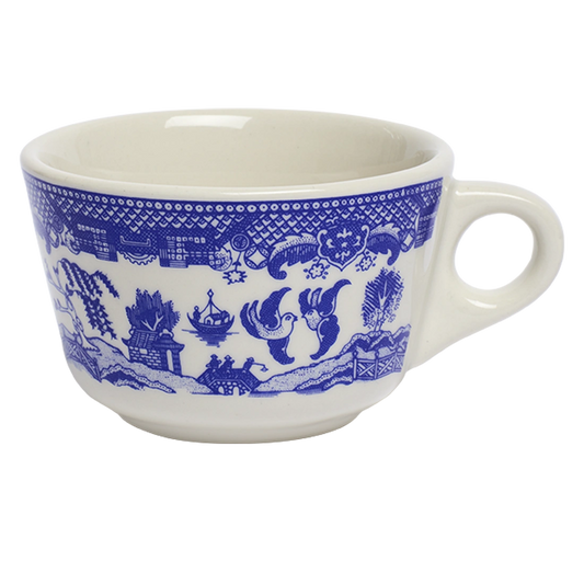 BLUE WILLOW COFFEE CUP (6.4OZ)