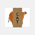 CAT POSTCARD SET BY BEN LENOVITZ (SET OF 10) (4.5"X5.5")