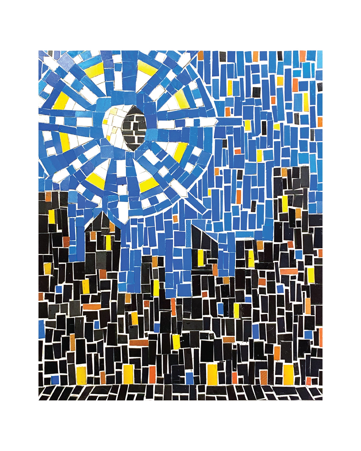 CITY SILHOUETTE PRINT BY THOMAS MCKEAN (8"X10")