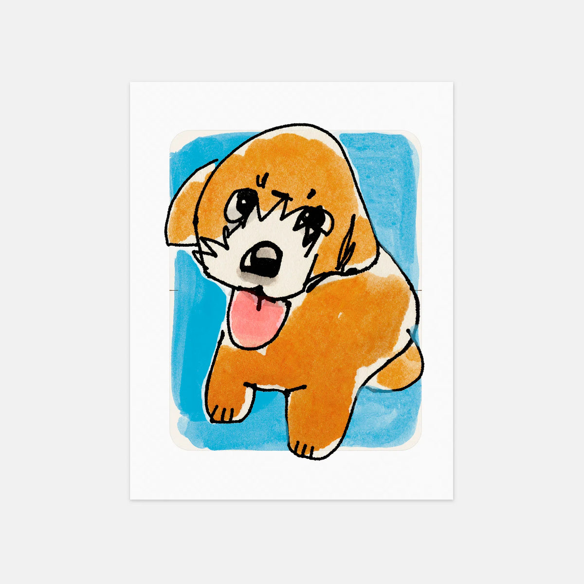 DOG POSTCARD SET BY BEN LENOVITZ (SET OF 10) (4.5"X5.5")