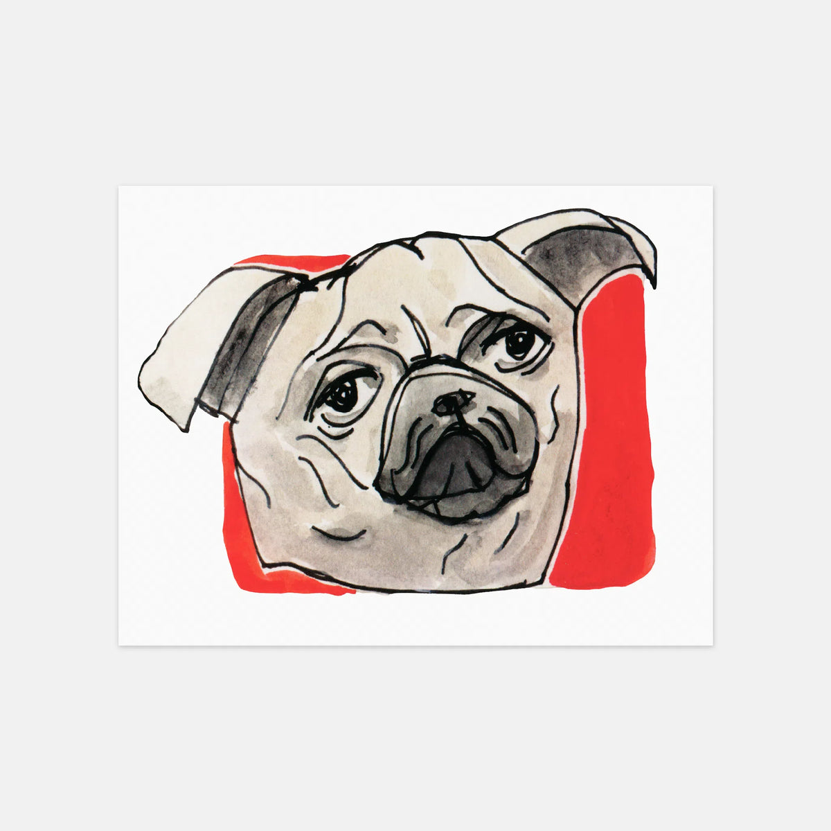 DOG POSTCARD SET BY BEN LENOVITZ (SET OF 10) (4.5"X5.5")