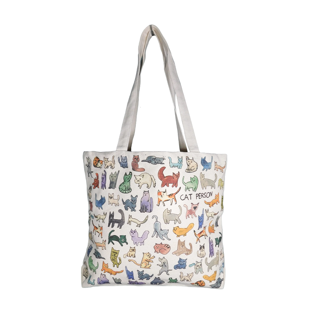 BEN LENOVITZ - CAT PERSON CANVAS TOTE - MED