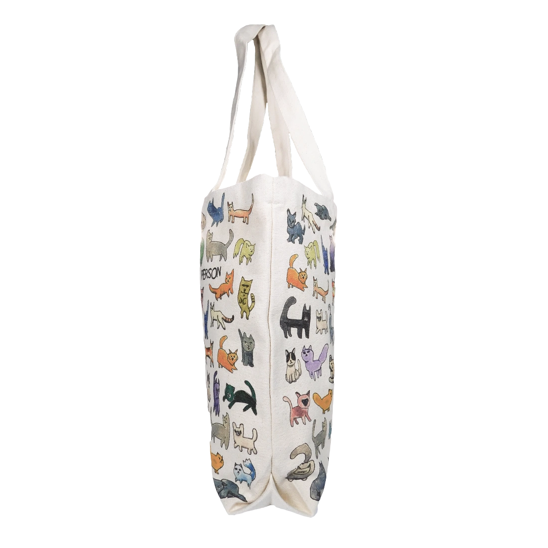 BEN LENOVITZ - CAT PERSON CANVAS TOTE - MED
