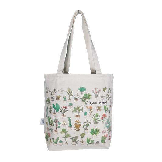BEN LENOVITZ - MEDIUM PLANT PERSON TOTE (14"x16")