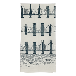BRIDGE AND TUNNEL TEA TOWEL
