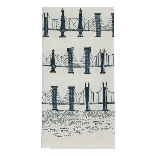 BRIDGE AND TUNNEL TEA TOWEL