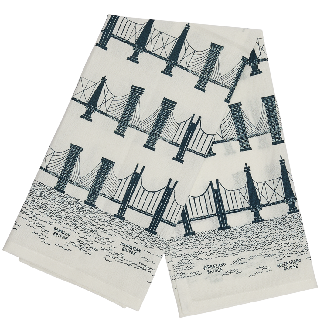 BRIDGE AND TUNNEL TEA TOWEL