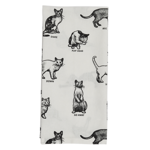 Cat Tricks - Tea Towel