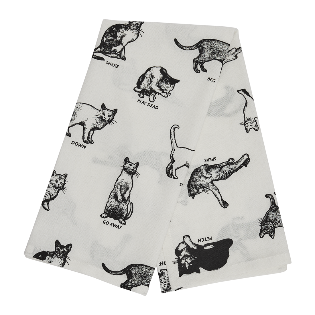 Cat Tricks - Tea Towel