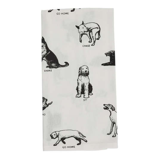 Dog Tricks - Tea Towel