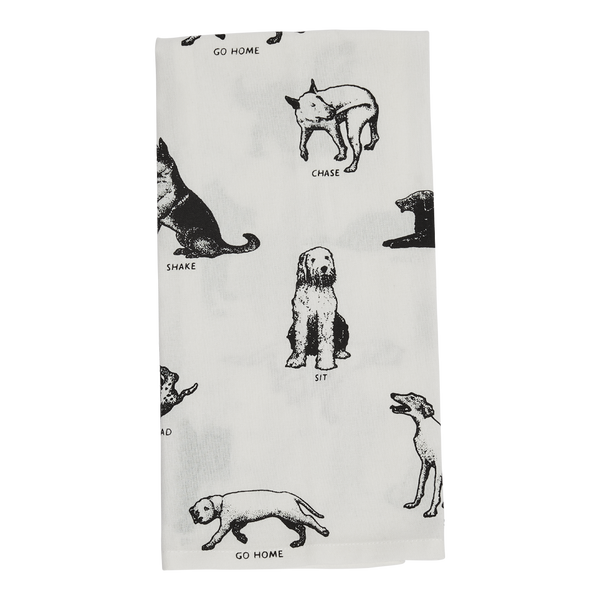 DOG TRICKS TEA TOWEL – Fishs Eddy