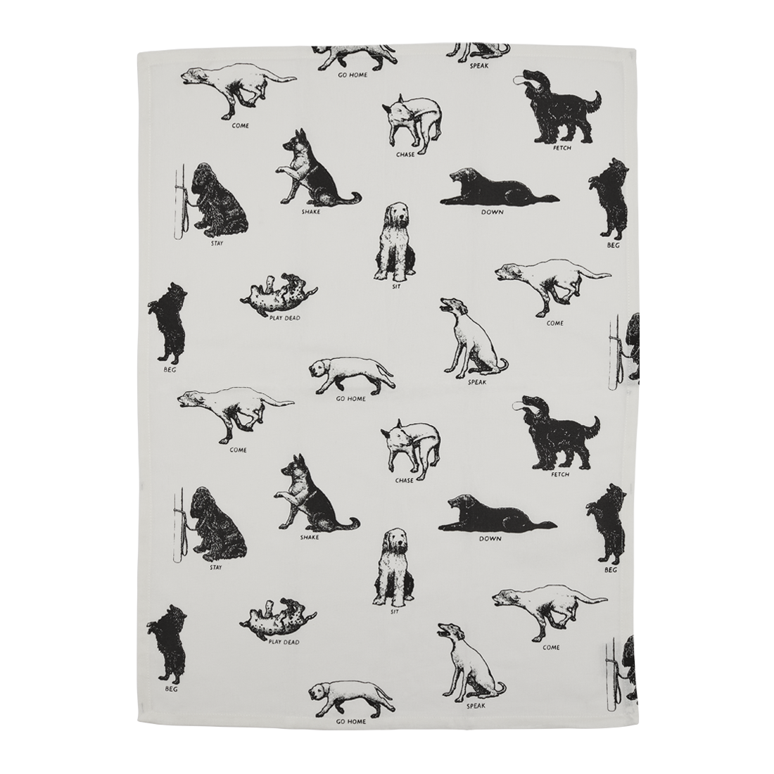 Dog Tricks - Tea Towel