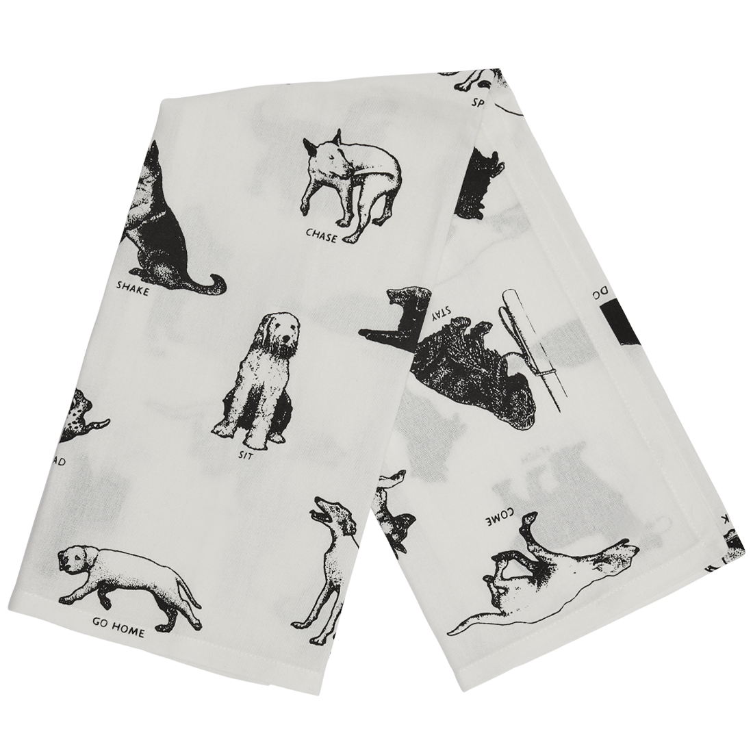 Dog Tricks - Tea Towel
