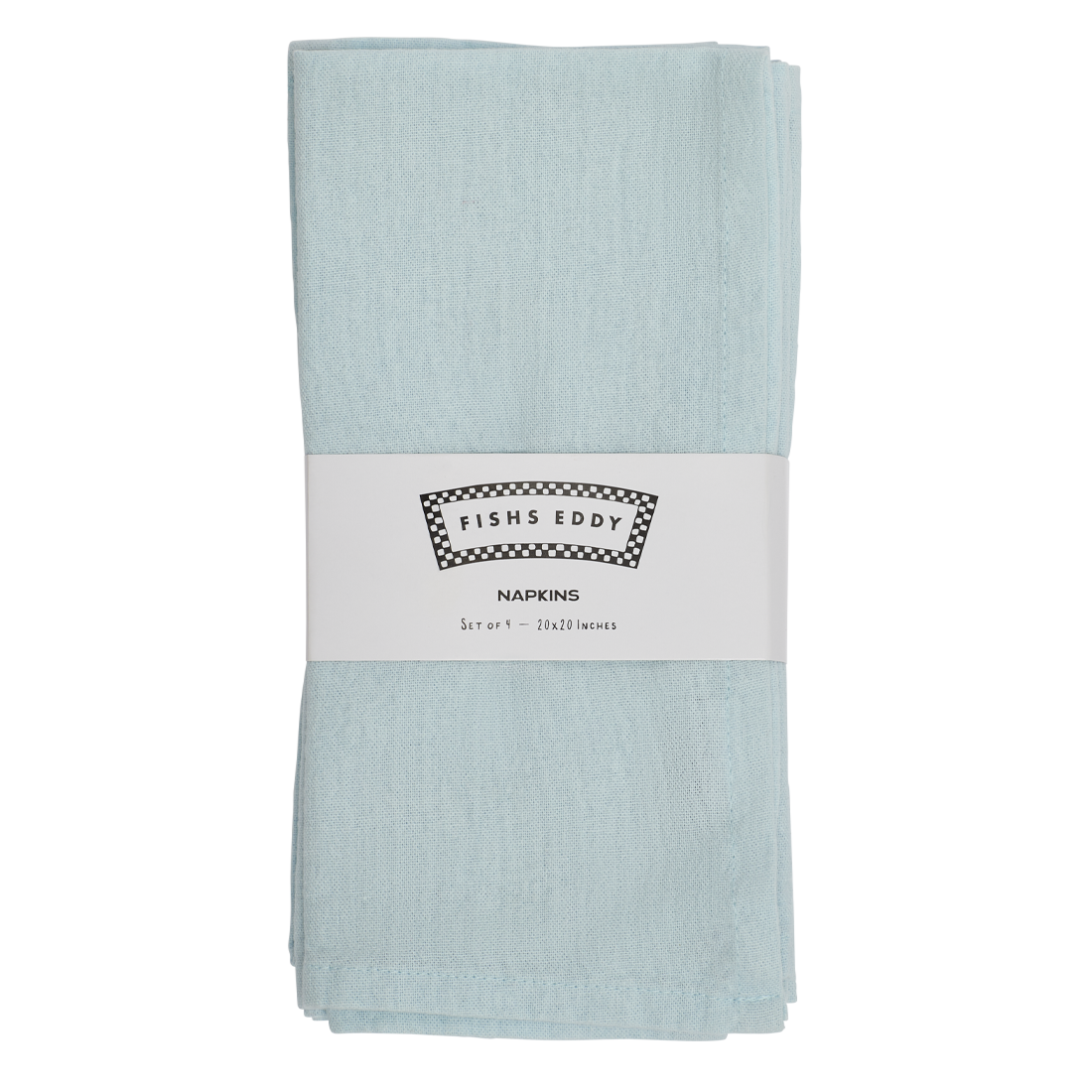Item - 4 Pack Stonewash Napkins - Baby Blue (20"x20")