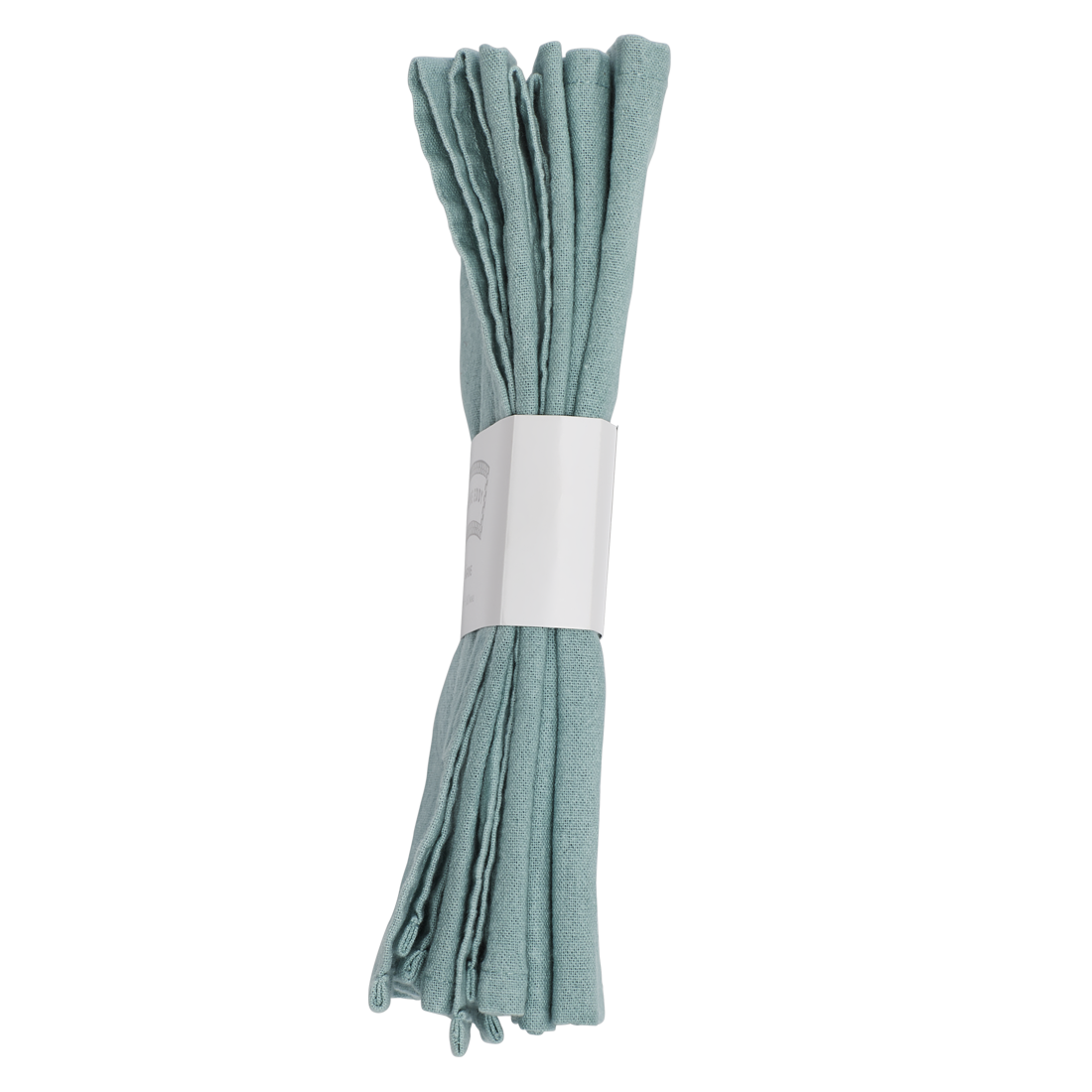 Item - 4 Pack Stonewash Napkins - Grey Blue (20"x20")