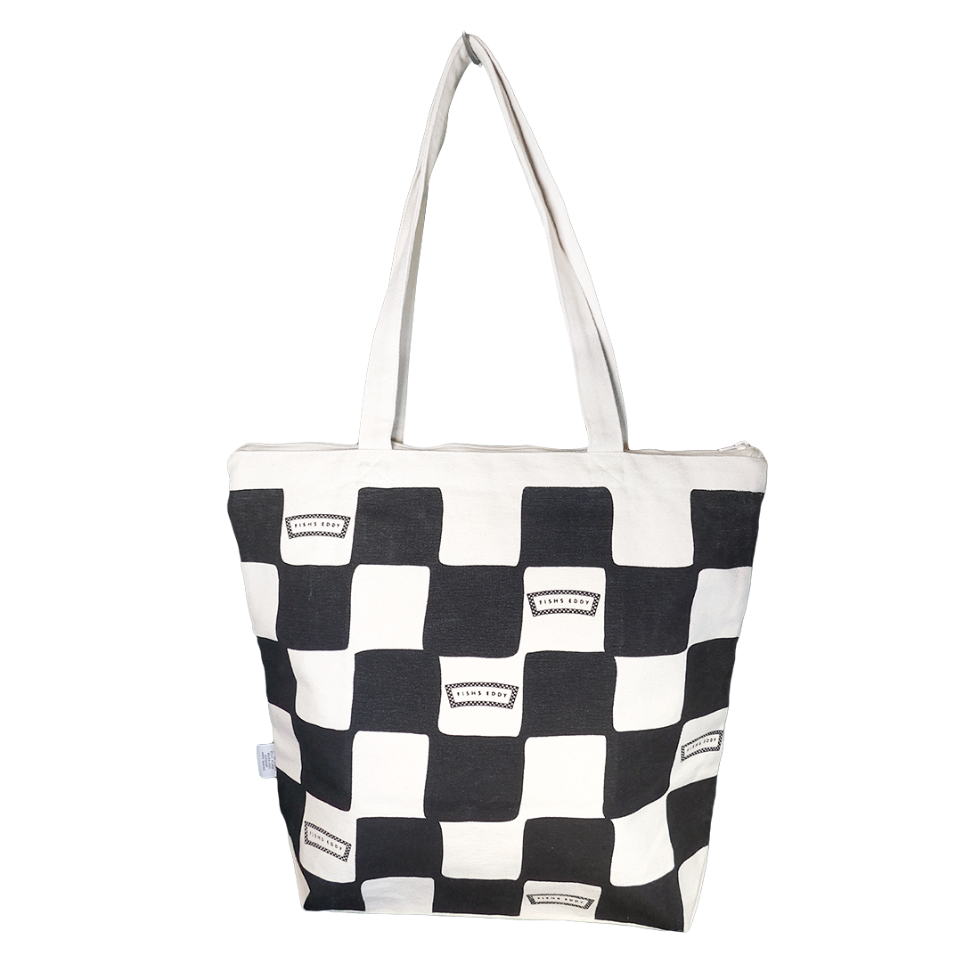 Checkerboard - Large Oversize Check Tote (18"x15")