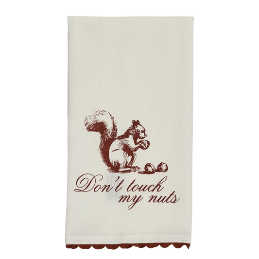 PLEASANTRIES - DON'T TOUCH MY NUTS TEA TOWEL