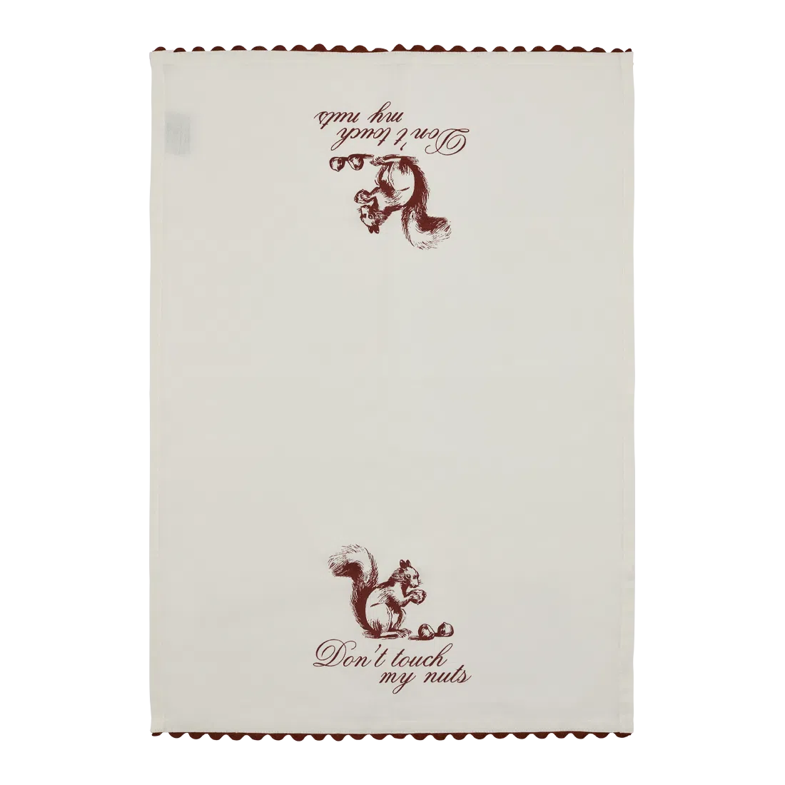 PLEASANTRIES - DON'T TOUCH MY NUTS TEA TOWEL