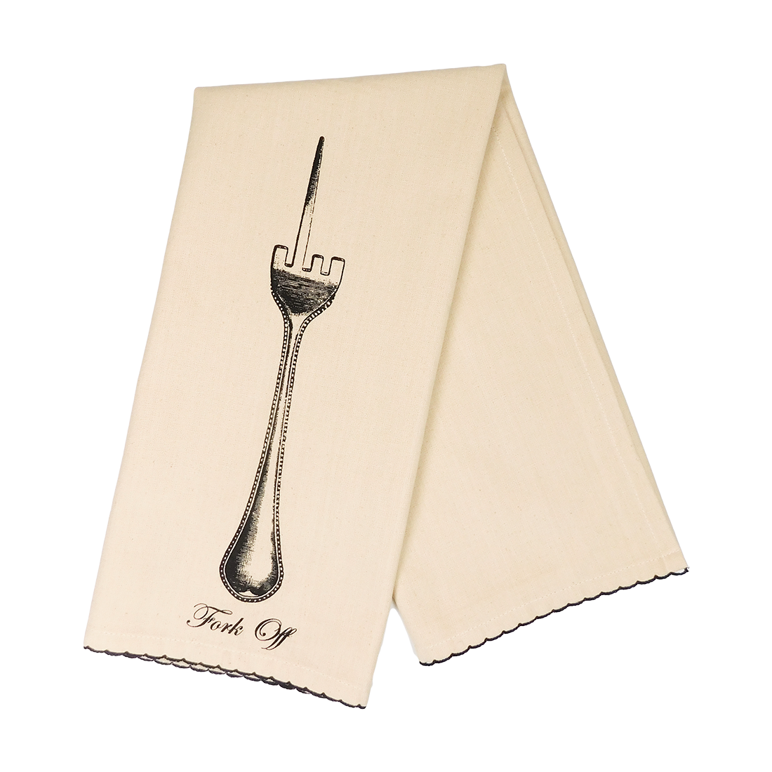 Pleasantries - Fork Off Tea Towel